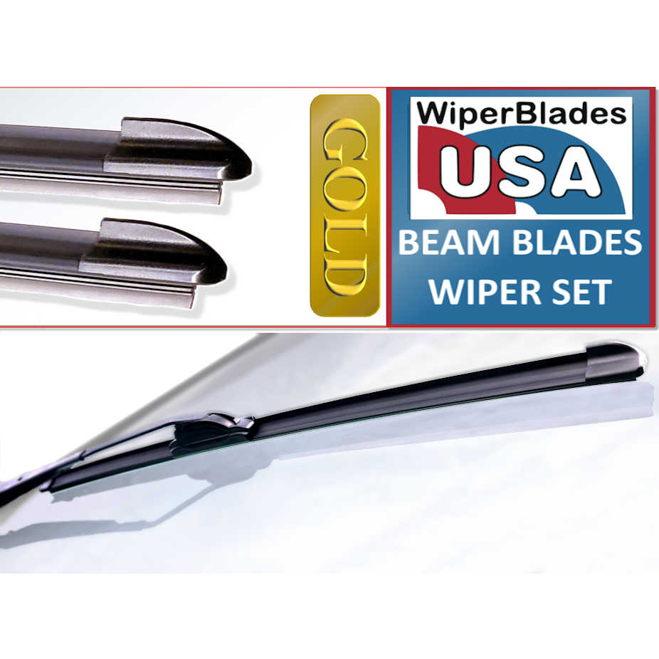 WiperBladesUSA Gold Beam Wiper Blades for 2021 Nissan Rogue